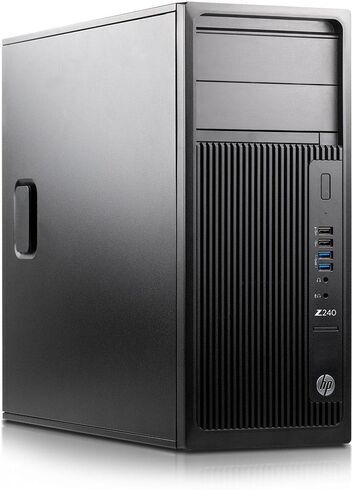 HP Z240 Tower Workstation   Intel 6th Gen   E3-1245 V5   16 GB   256 GB SSD   DVD-RW   K2200   Win 10 Home