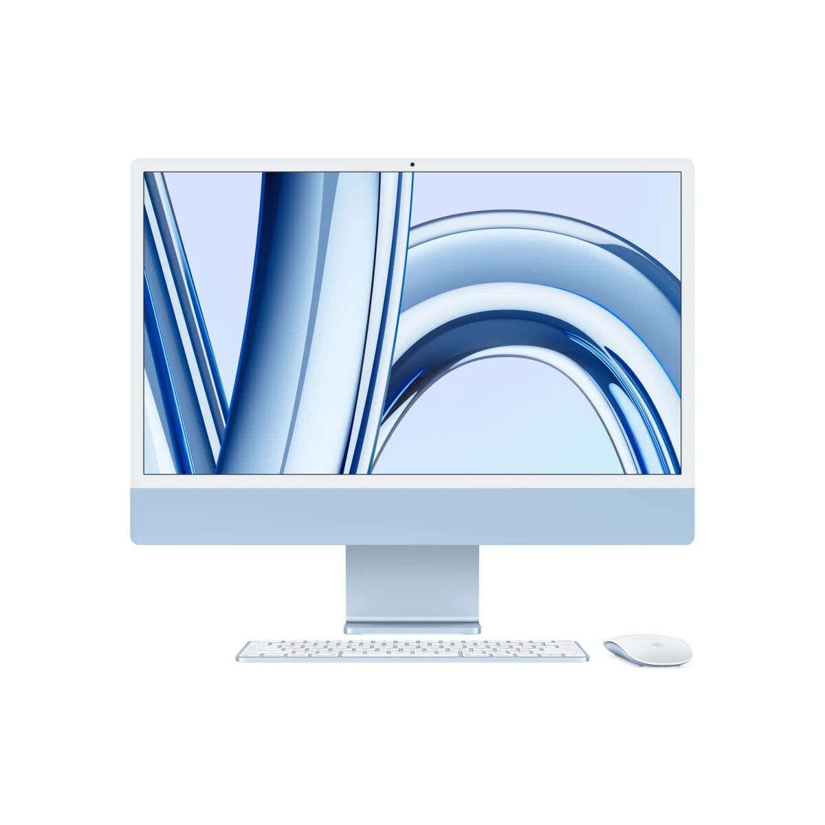 Apple iMac con Retina 24'' Display 4.5K M3 chip 8‑core CPU e 10‑core GPU, 256GB SSD - Blu