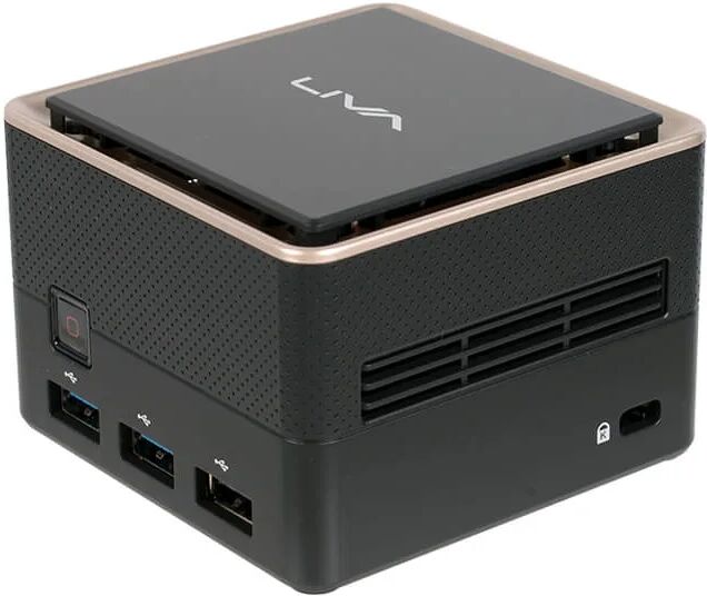 ECS PC/Workstation  LIVA Q3 Plus AMD Ryzen Embedded V1000 V1605B 8 GB DDR4-SDRAM 128 eMMC Windows 10 Pro Mini PC Nero [95-677-MZ6A04]