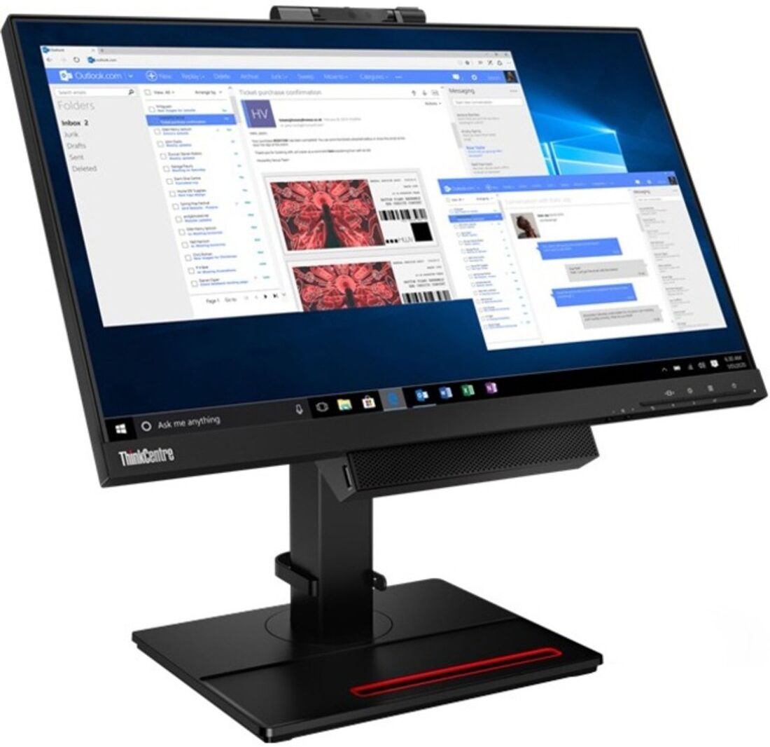 PC Computer All-In-One Ricondizionato Lenovo ThinkCentre M70Q 22" Intel i5-10400T Ram 16GB SSD 480GB Webcam Freedos