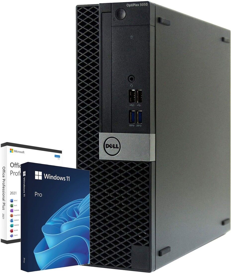 bPC Computer Ricondizionato Dell Optiplex 5050 SFF Intel i7-6700 Ram 8GB SSD 240GB HDMI Windows 11 Office 2021