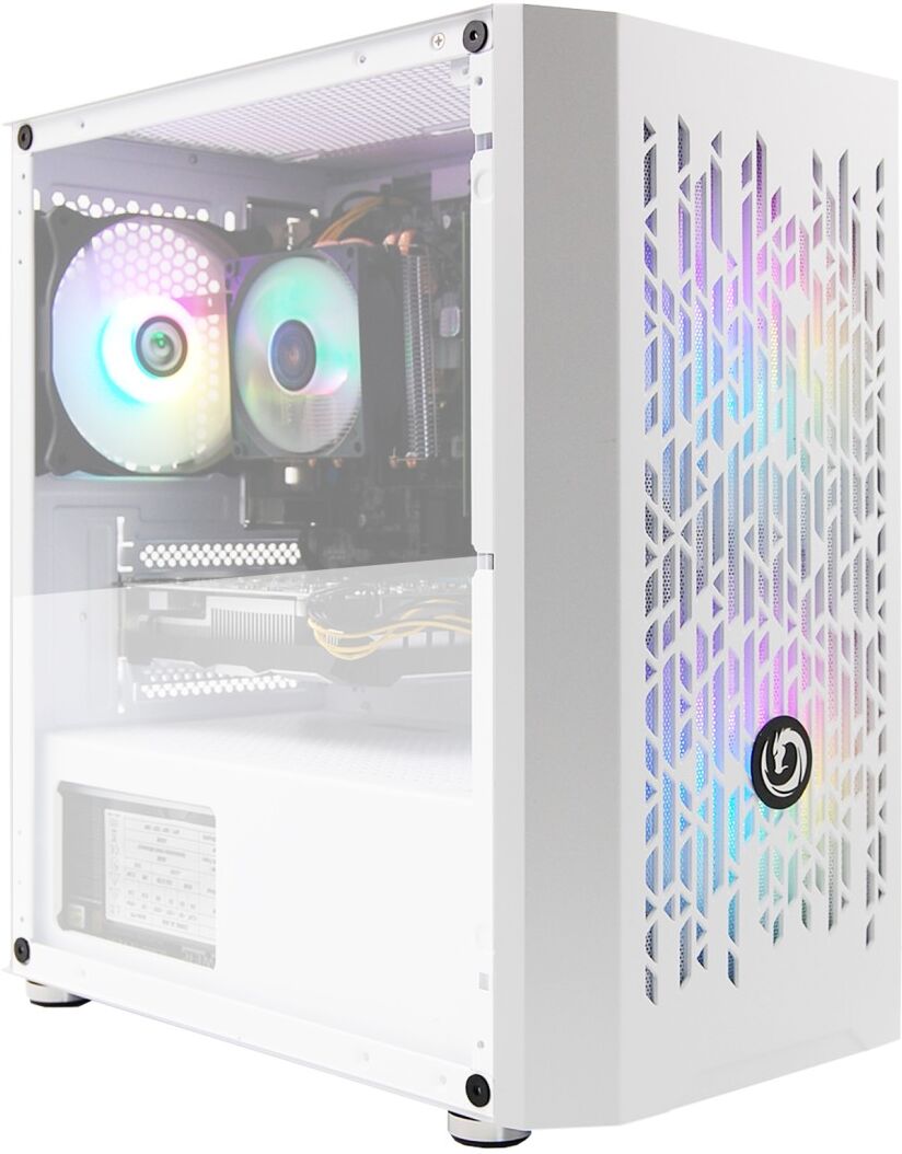 eXtremeBit PC Computer Gaming Assemblato Bianco Intel i5-3470 Ram 8GB SSD 480GB GeForce GT 1030 2GB GDDR5