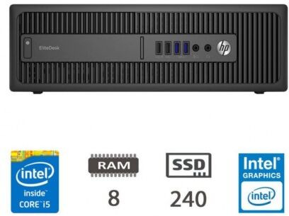 RIGENERATI HP PC SFF REFURBISHED 600 G1 I5-4570 8GB 240GB SSD WIN 10 PRO (004606PCR-EU)