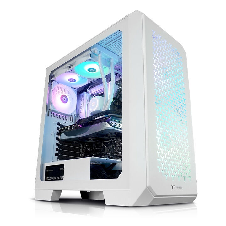 Thermaltake PC/Workstation  Tethys Snow AMD Ryzen™ 7 7700X 32 GB DDR5-SDRAM 1 TB SSD NVIDIA GeForce RTX 4070 Ti Windows 11 Home PC Bianco [PC-000033-DE]