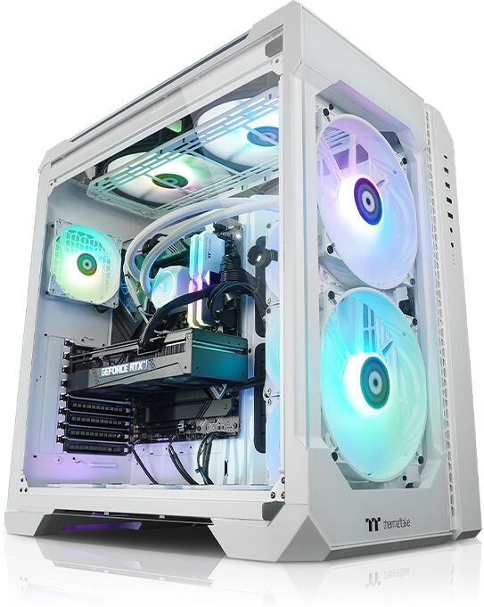 Thermaltake PC/Workstation  Ganymed V2 Snow Intel® Core™ i7 i7-13700K 32 GB DDR5-SDRAM 2 TB SSD NVIDIA GeForce RTX 4080 Windows 11 Home PC Bianco [PC-000035-DE]