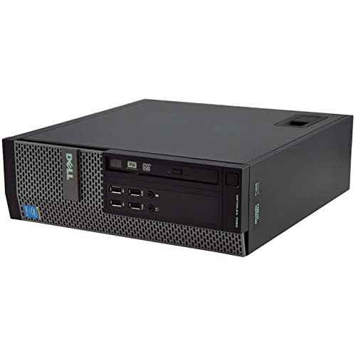 Dell Dektop  Optiplex 7020 SFF i5 4570 tot 3,6 GHz Serial Port RS232 Windows 10 Home PC (gereviseerd) (met WLAN-antenne, 4 GB RAM SSD 120 GB)