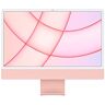 Apple iMac-all-in-one-desktop (2021) met M1-chip: 8 core CPU, 8 core GPU, 24 inch Retina-display, 8 GB RAM, 512 GB SSD-opslag, 1080p FaceTime HD-camera. Werkt met iPhone/iPad; roze