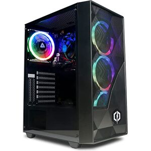 CYBERPOWERPC Regiment Gaming PC - AMD Ryzen 5 4600G with Radeon Graphics, 8GB RAM, 500GB NVMe SSD, 450W 80+ PSU, Wi-Fi, Windows 11, Eurus RGB