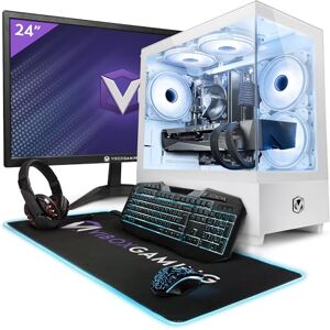 Vibox III-112 Gaming PC - 24" Monitor Bundle - Eight Core Intel i7 10700T Processor - Nvidia RTX 4070 12GB Graphics Card - 32GB RAM - 1TB NVMe SSD - 600W PSU - Windows 11 - WiFi