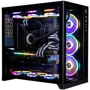 Captiva Ultimate Gaming I75-168 Intel&#174; Core™ i9 i9-13900KF 128 GB DDR5-SDRAM 4 TB SSD NVIDIA GeForce RTX 4090 Windows 11 Home Desktop PC Black