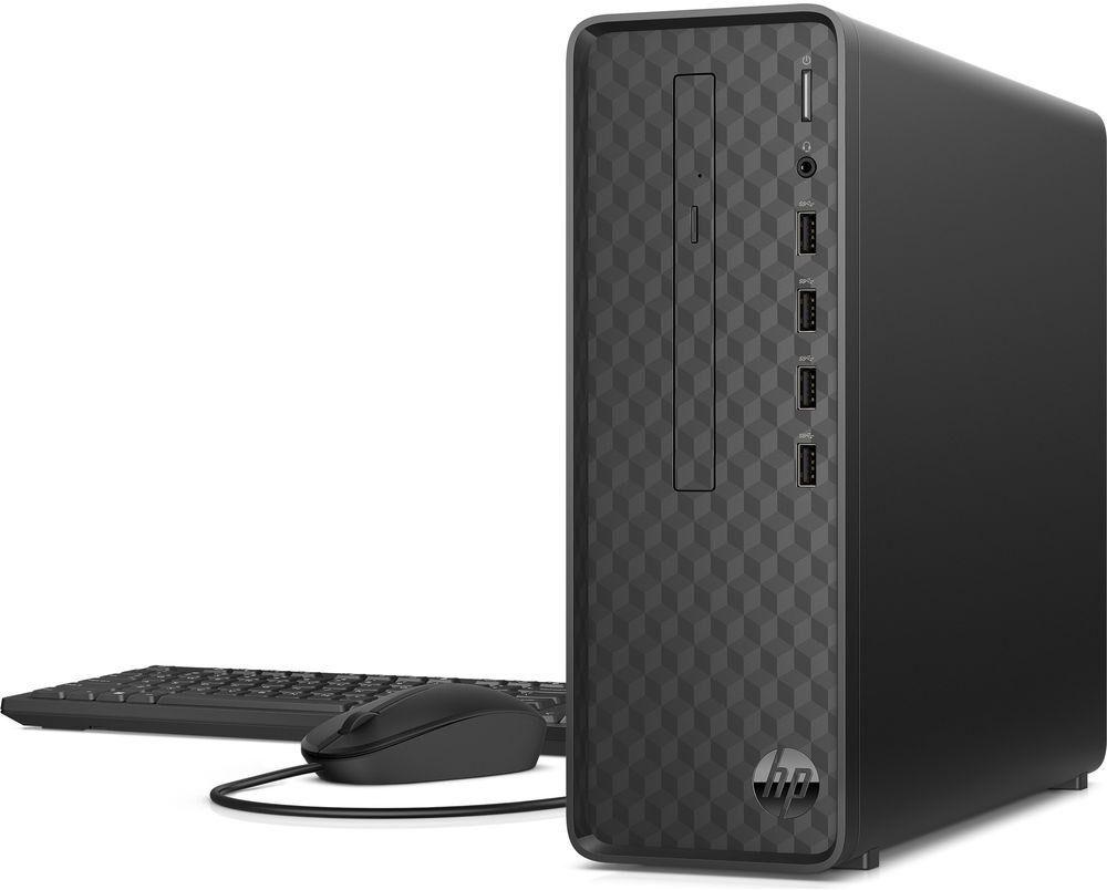 HP Slim S01-pF2011na Desktop PC - Intel®Core i5, 256 GB SSD, Black, Black