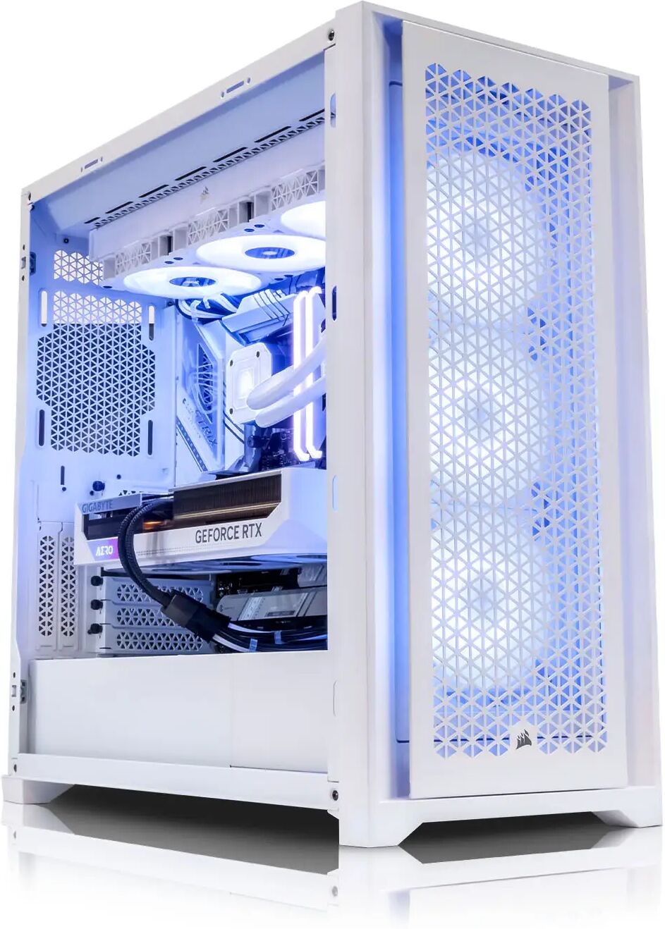 AWD-IT iCUE Pegasus Intel i7 12700KF RTX 4070Ti SUPER 16GB Corsair 5000D RGB PURE White Desktop PC for Gaming