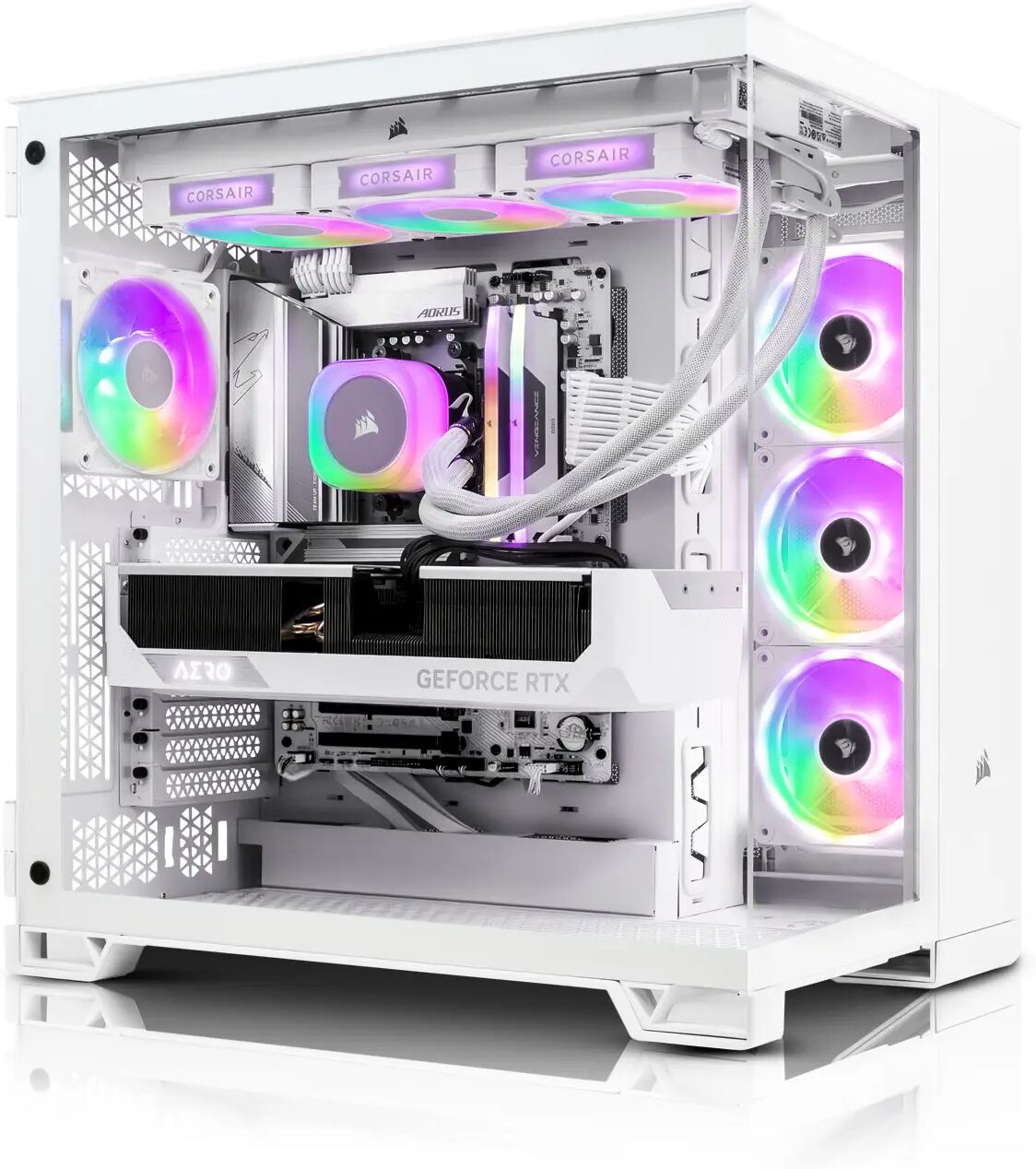 AWD-IT 6500X iCUE Ryzen 7 7800X3D RTX 4080 SUPER 16GB Desktop PC for Gaming