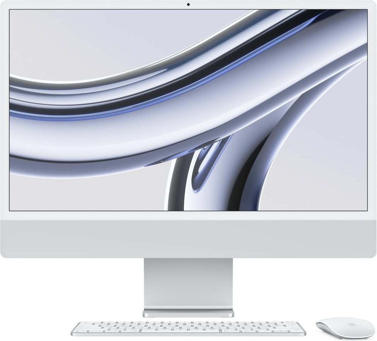 Apple iMac 2023 M3 8 Core CPU 8 Core GPU 8GB 256GB SSD 24 Inch 4.5K All-in-One - Silver