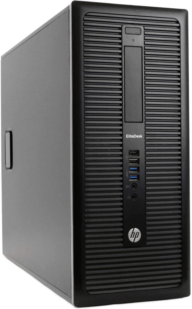 Scratch-N-Dent HP EliteDesk 800 G1 Tower Computer: Intel Core i5 (4th Gen), Windows 10, WiFi