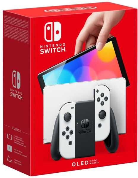 Nintendo Switch OLED-Modell (64GB, 7 Zoll, Bluetooth, WiFi, LAN, Weiß)