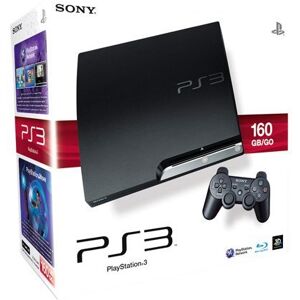 Sony Playstation 3 Slim 160gb [K-Model Inkl. Dualshock Controller] Schwarz