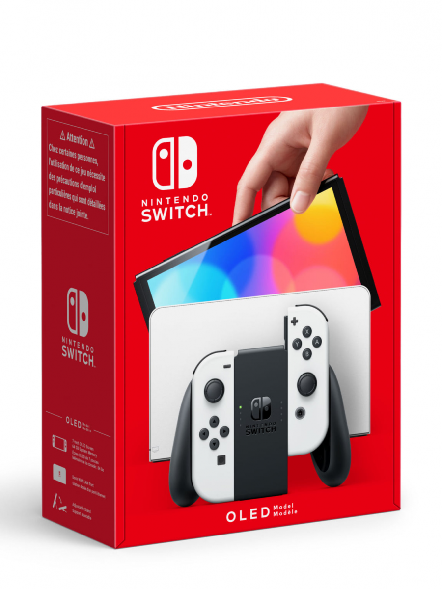 conquest Spielekonsole Nintendo Switch OLED model - White