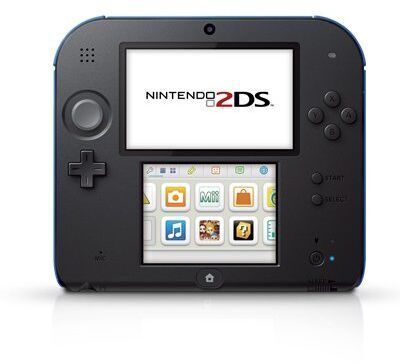 Nintendo 2DS   schwarz/blau   2 GB