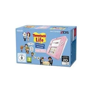 Nintendo 2ds pink og hvid konsol + Tomodachi Life spil (brugt, god stand)