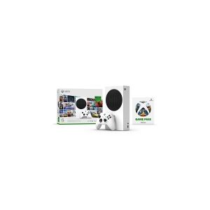 Microsoft® Xbox Series S (Starter bundle)   Spillekonsol - 1440p@60fps / 1080p@120fps - 512GB SSD NVme - Wi-Fi/LAN - HDMI® 2.1 - Hvid   Inkl. 1 x Xbox trådløs controller (Hvid)