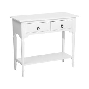 Beliani Consola blanca 91 x 38 cm