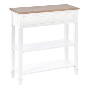 Homcom Mesa de consola color blanco 75,6 x 27,5 x 80,5 cm