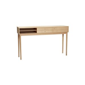 Hübsch Consola de madera beige con cajones