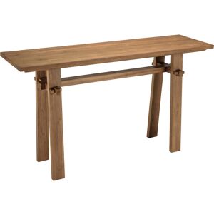 MACABANE Consola de madera de teca reciclada de 140 cm