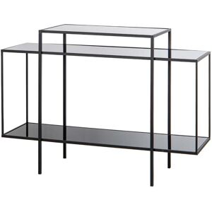 Adda Home Consola negro de cristal 120x40x88cm