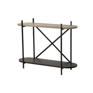 Adda Home Consola negro de metal 100x33x76cm