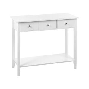 Beliani Consola blanca 90 x 40 cm