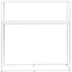 Kenay Home Consola metal blanco 80 cm x 80 cm