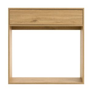 Kenay Home Consola efecto madera natural 25 cm x 80 cm