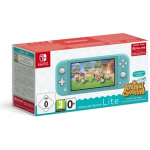 Consola Nintendo Switch Lite Azul Turquesa con Animal Crossing