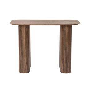 Miliboo Mesa consola de diseño de madera oscura 100 cm FOLEEN