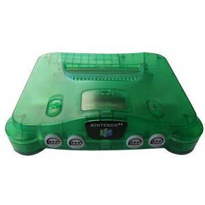 Nintendo 64   läpinäkyvä   vihreä