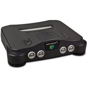 Nintendo 64   sis. peli   musta   Super Mario 64 (EU PAL -versio)