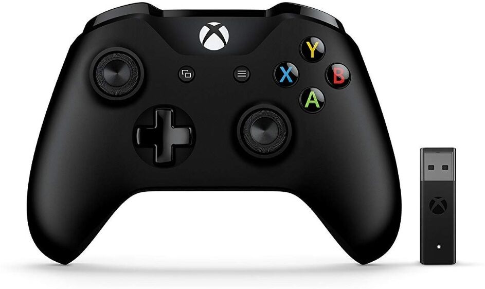 Microsoft Xbox One Ohjain + Langaton adapteri Windows 10 musta PC Xbox One