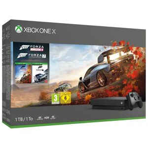 Microsoft Xbox One X 1TB + Forza Horizon 4 + Forza Motorsport 7 1000 Go Wifi Noir - Reconditionné - Publicité