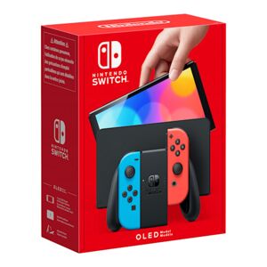 Nintendo Switch (OLED) Néon 64 Go - Console de jeux portables 17,8 cm (7 ) Écran tactile Wifi, Bleu, Rouge - Reconditionné - Publicité