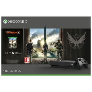 Microsoft Xbox One X + Tom Clancy's The Division 2 1000 Go Wifi Noir - Reconditionné