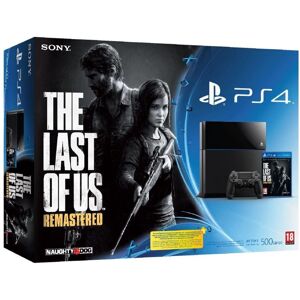 Sony Console PS4 500 Go Noire + The Last of Us Remastered - Reconditionné