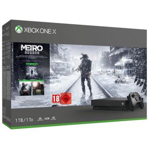 Microsoft Xbox One X + Metro Exodus 1000 Go Wifi Noir - Neuf