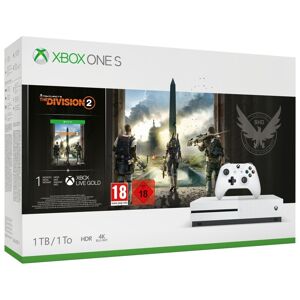 Microsoft Xbox One S + Tom Clancy's The Division 2 1000 Go Wifi Blanc - Neuf - Publicité