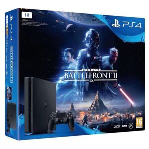 Sony PS4 SLIM 1 To Noire + Star Wars BF II - Neuf