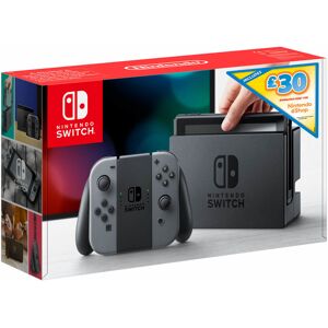 Nintendo Switch & 35? voucher eShop - console de jeux portables 15,8 cm (6.2 ) 32 Go Écran tactile Wifi Gris - Neuf - Publicité