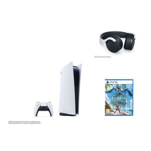 Sony Pack PS5 & Horizon Forbidden West, Casque Pulse 3D - Console de jeux Playstation 5 (Standard) - Neuf - Publicité