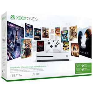 Microsoft Xbox One S Starter Bundle 1024 Go Wifi Blanc - Reconditionné - Publicité