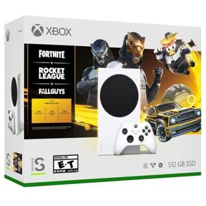 Microsoft Pack Xbox Series S + 3 jeux (Rocket League, Fallguys et Fortnite) - Compatible 4K HDR - Neuf